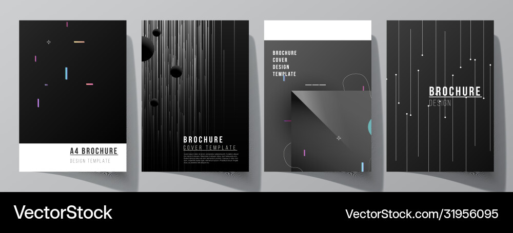 Layout a4 format cover mockups design Layout a4 format cover mockups design vector image