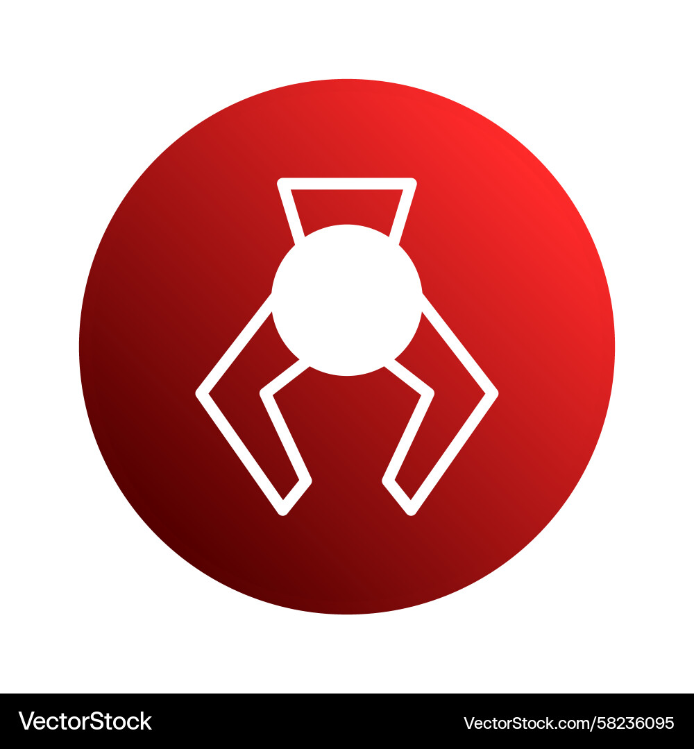 Robot Claw Automation Symbol Vector Image