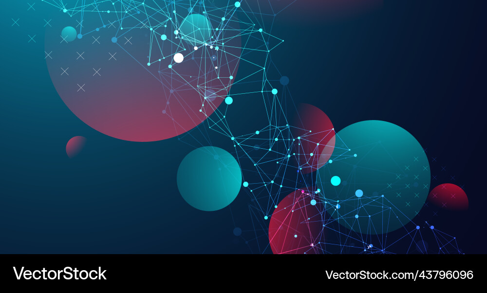 Abstract polygonal background with connecting Abstract polygonal background with connecting vector image
