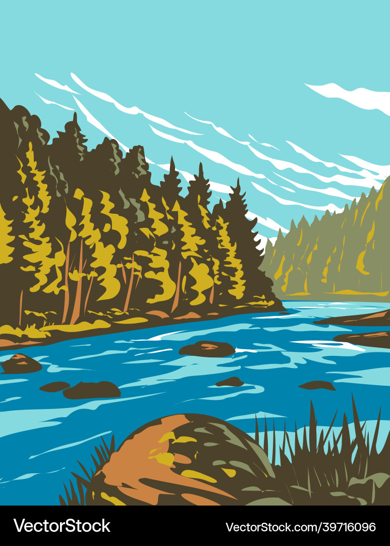 Bavarian forest national park in eastern Bavarian forest national park in eastern vector image