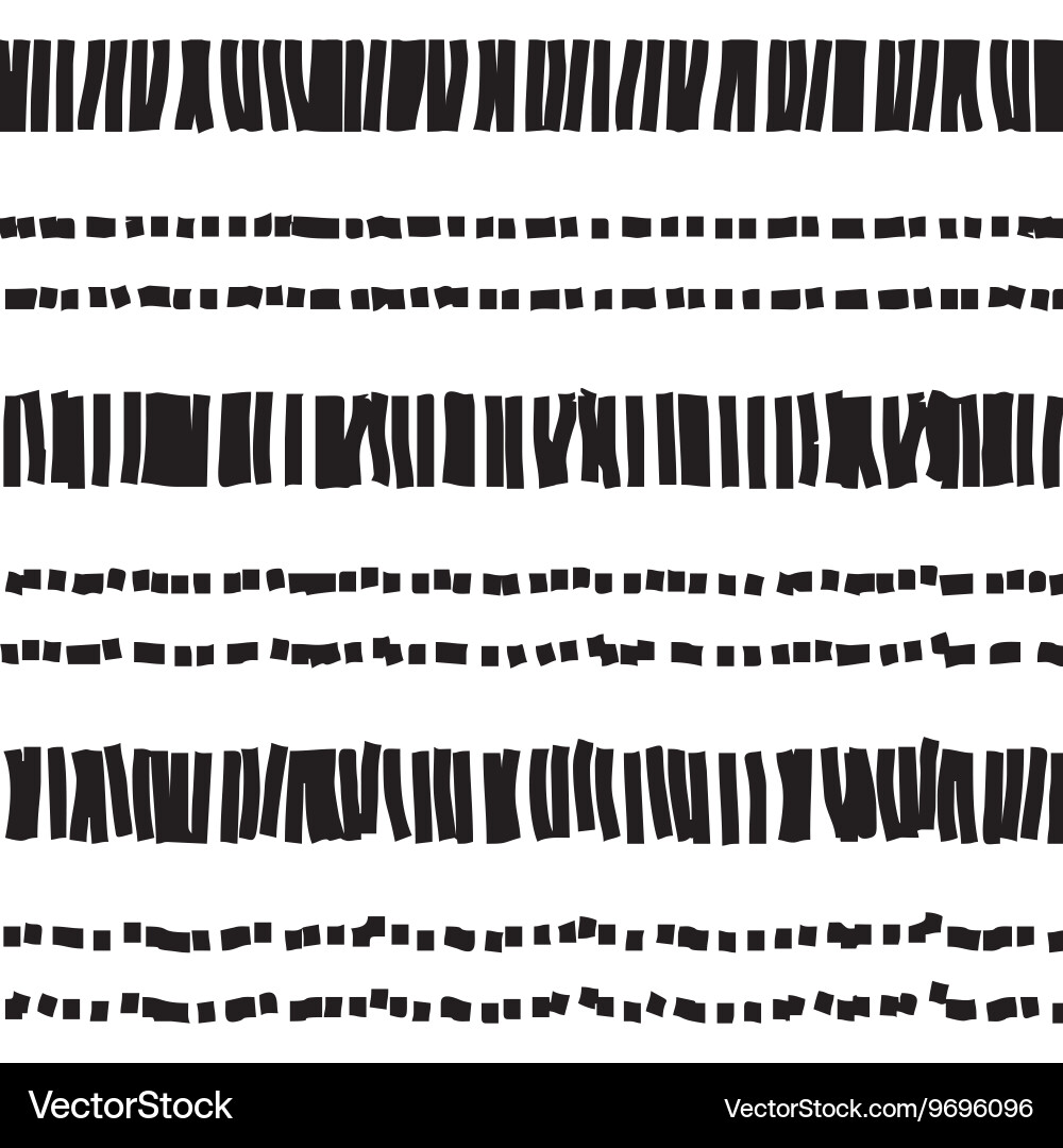 Dotted and Dashed Seamless Pattern vector image