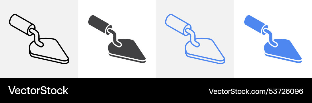 Trowel icon set use for web Vector Image