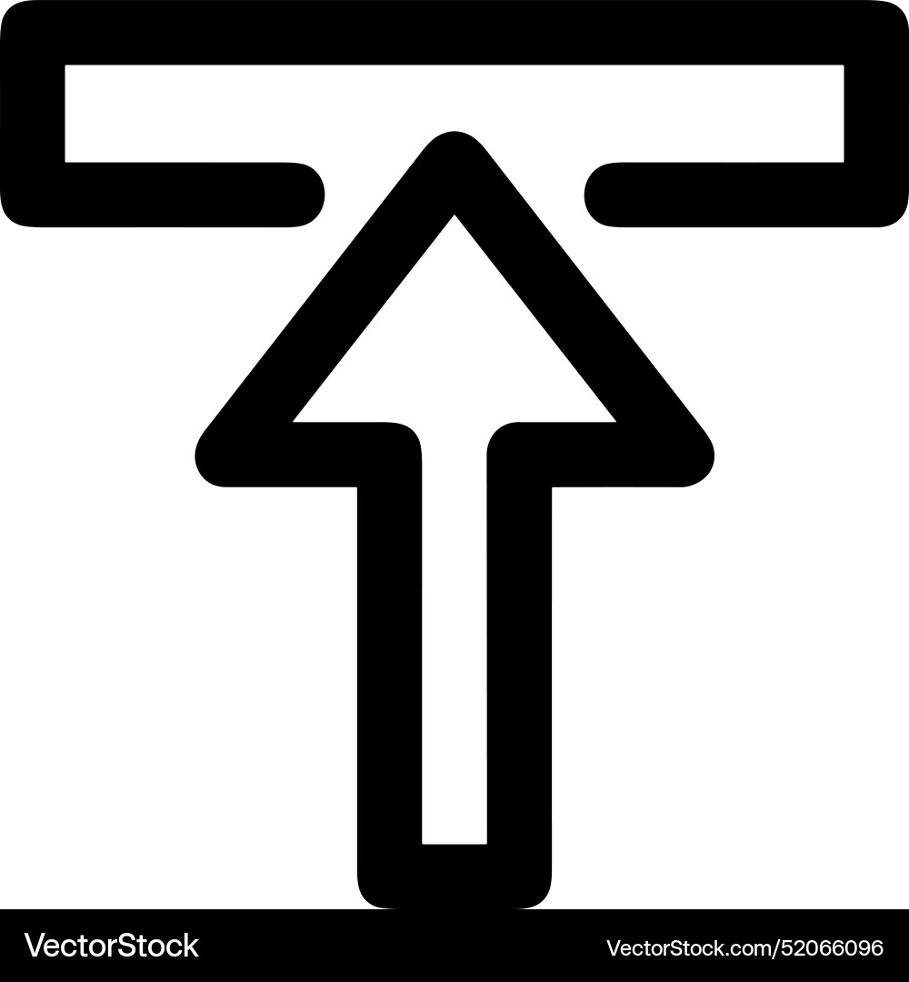 Upload outline icon symbol image Vector Image