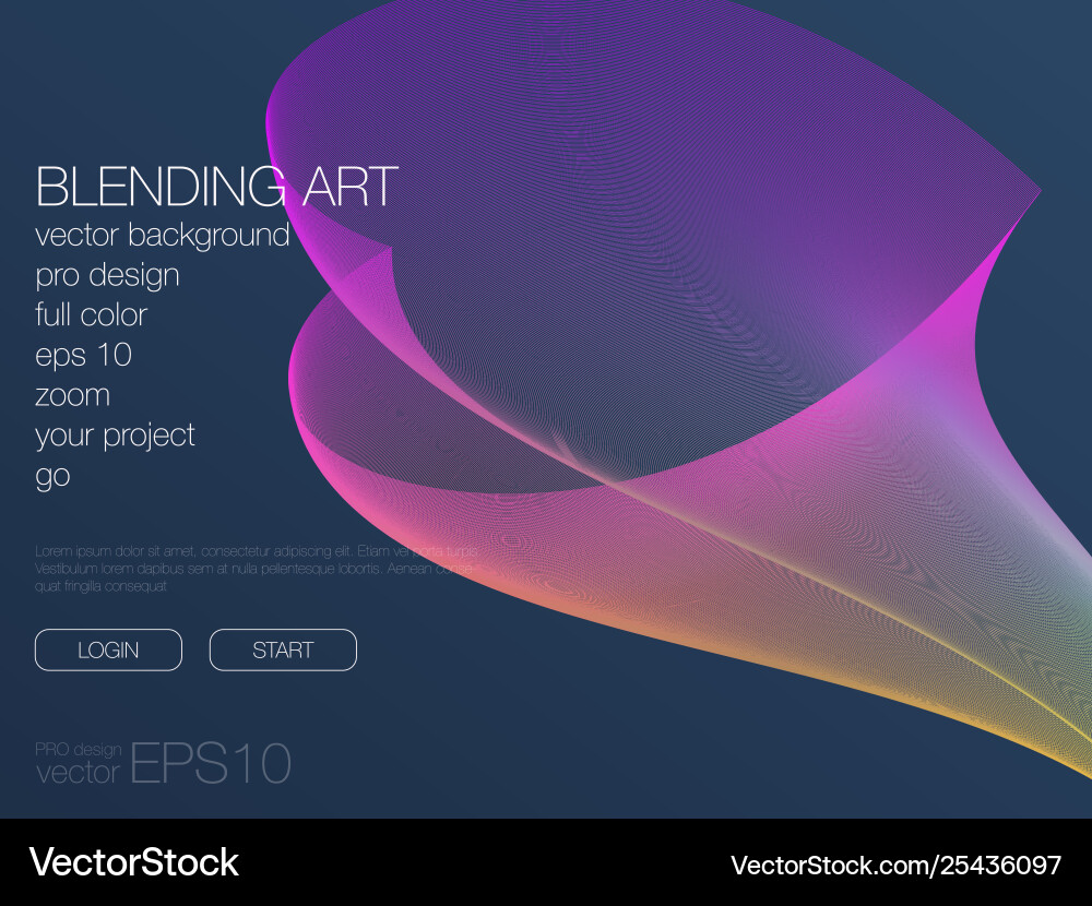 Abstract blend background template for web site Abstract blend background template for web site Vector Image