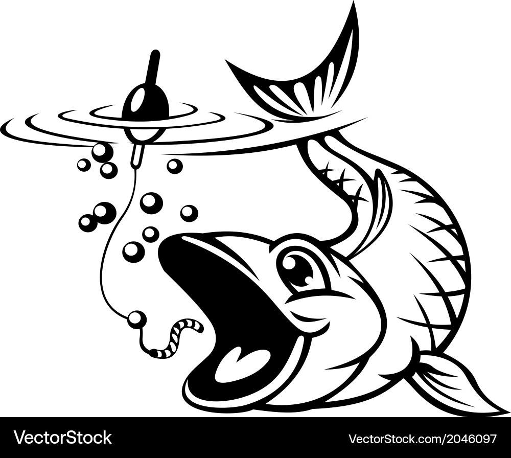 Carp Hook Capture vector image