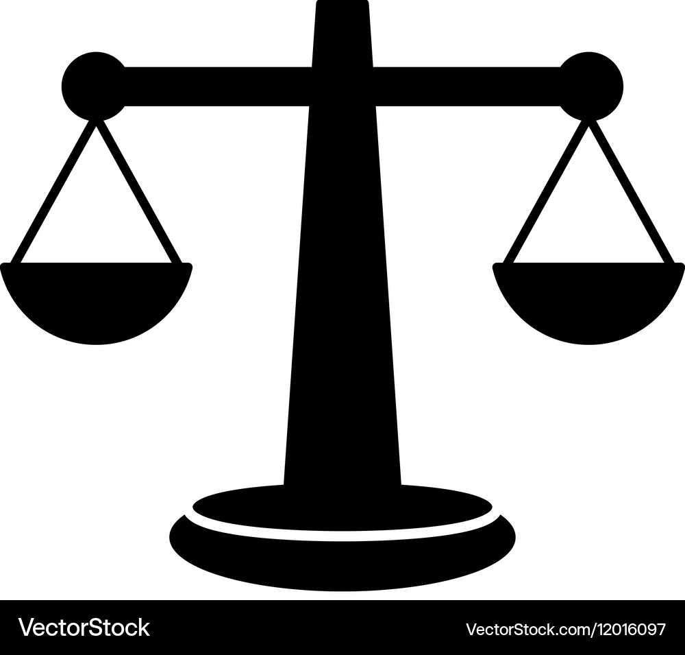 Law scale icon (12016097) – Royalty-Free Vector | VectorStock, image size:1000x955