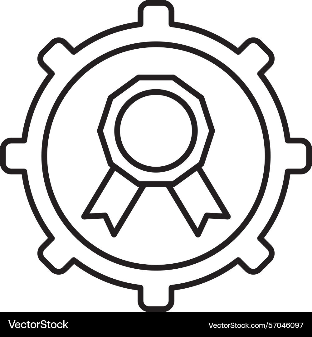 Setting line icon design vector image