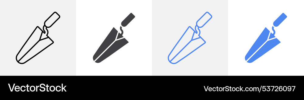 Trowel icon set use for web Vector Image