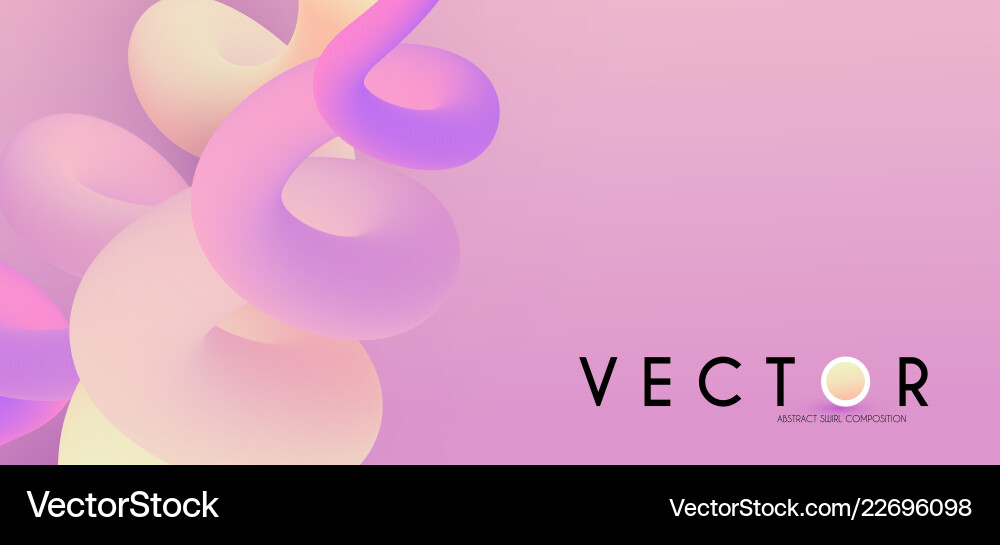 3d gradient design colorful abstract composition 3d gradient design colorful abstract composition Vector Image