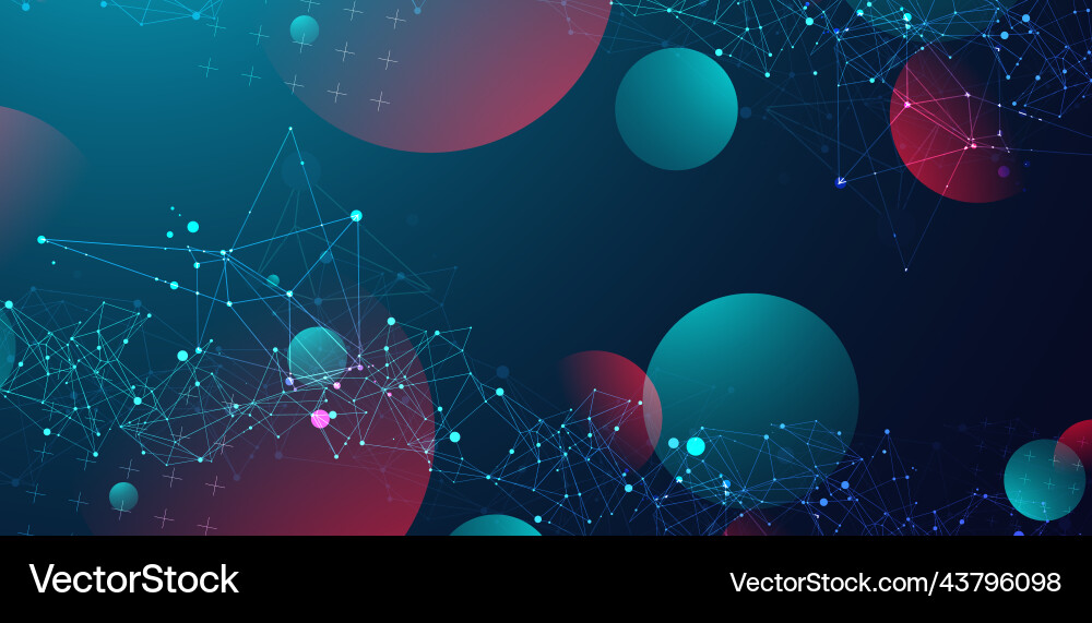 Abstract polygonal background with connecting Abstract polygonal background with connecting vector image