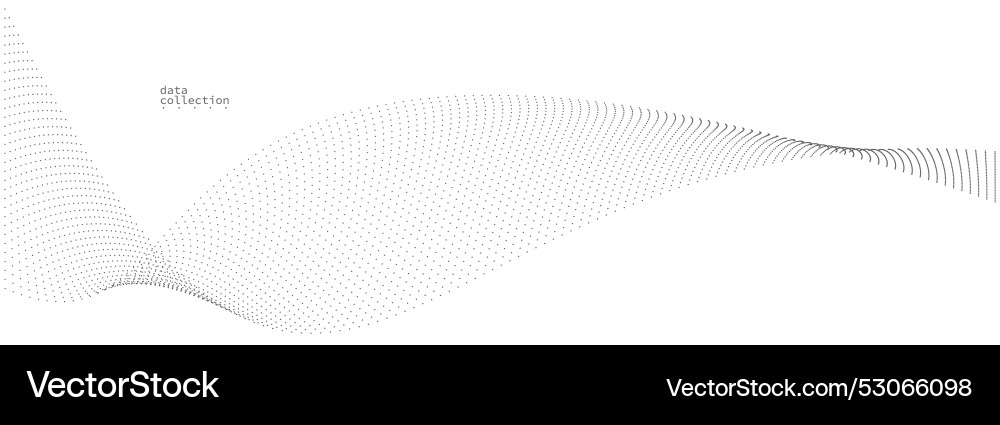 Light grey abstract background wave of flowing Vector Image