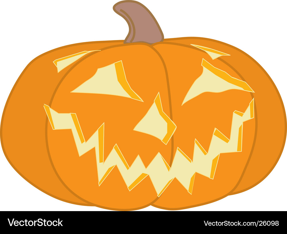 Süße Lächeln Jack-o-Lantern Vektorbild