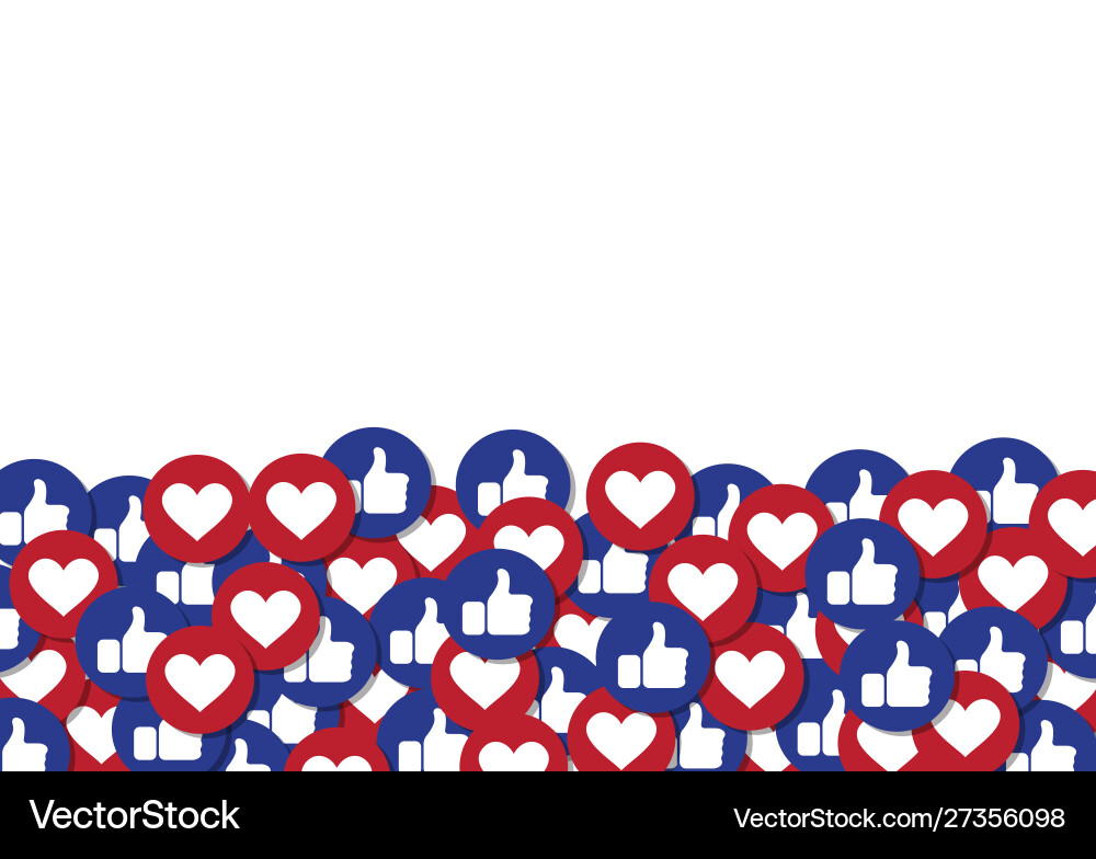 Thumb up mit Herz Emoticon Social Media Thumb up mit Herz Emoticon Social Media vektorbild