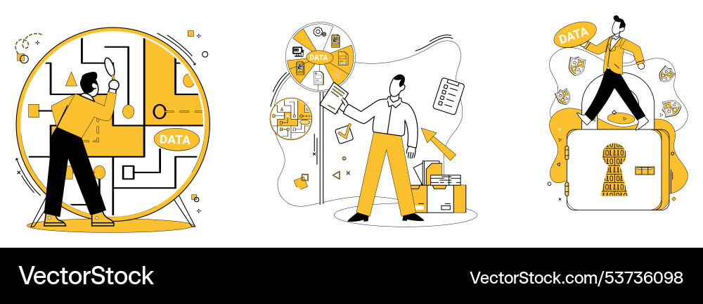 Work with data reports echo wisdom distilled from Work with data reports echo wisdom distilled from vector image