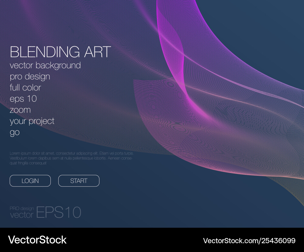 Abstract blend background template for web site Abstract blend background template for web site Vector Image