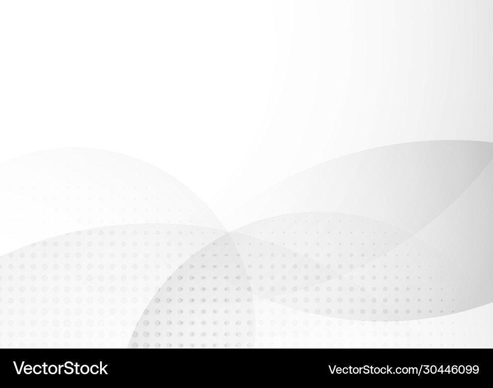 Abstract Circle Pattern - White & Gray vector image