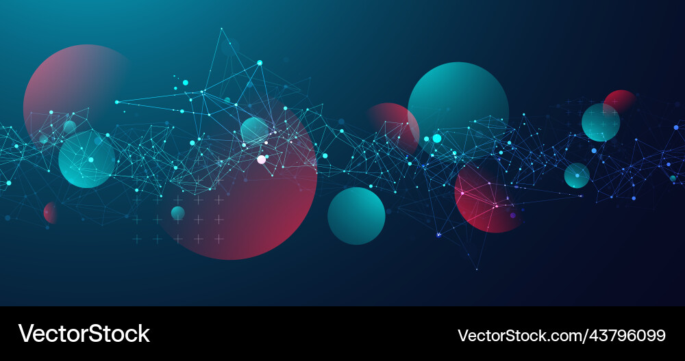 Abstract polygonal background with connecting Abstract polygonal background with connecting vector image
