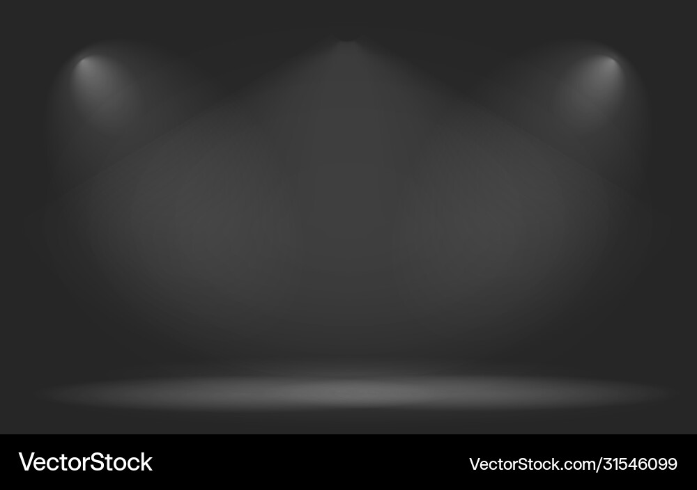 Empty abstract mock up 3d stage studio background Vector Image