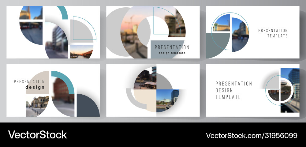 Layout presentation slides design vector image