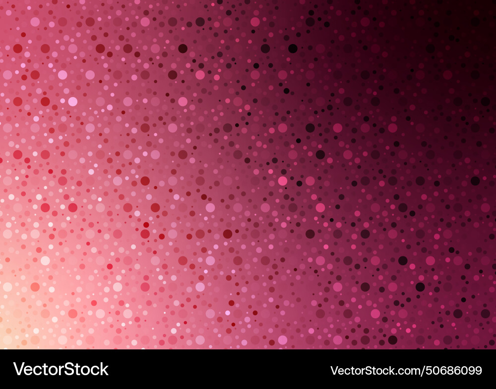 Red dot circle random pattern graphic background Red dot circle random pattern graphic background vector image