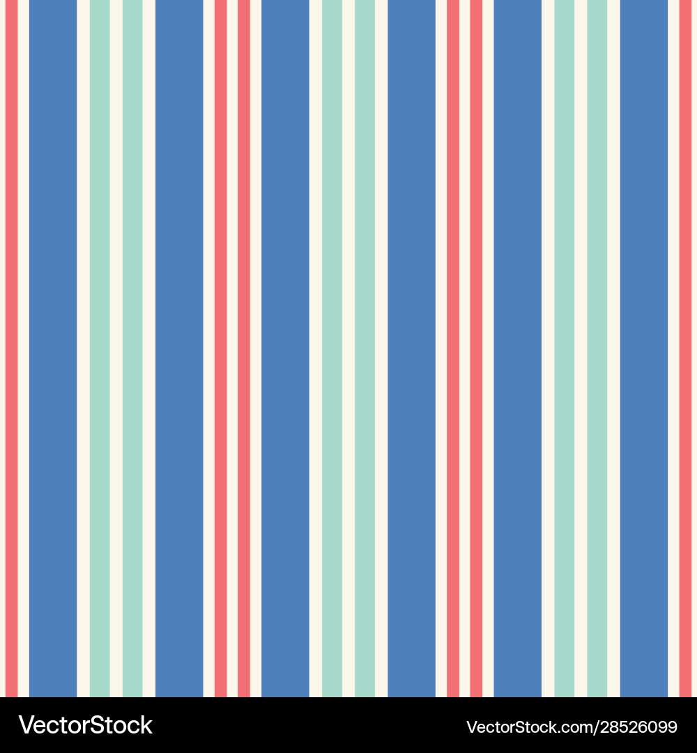 Stripe seamless repeat pattern in red aqua Stripe seamless repeat pattern in red aqua vector image