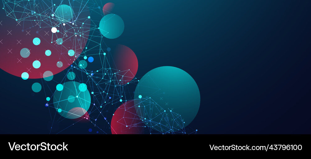 Abstract polygonal background with connecting Abstract polygonal background with connecting vector image