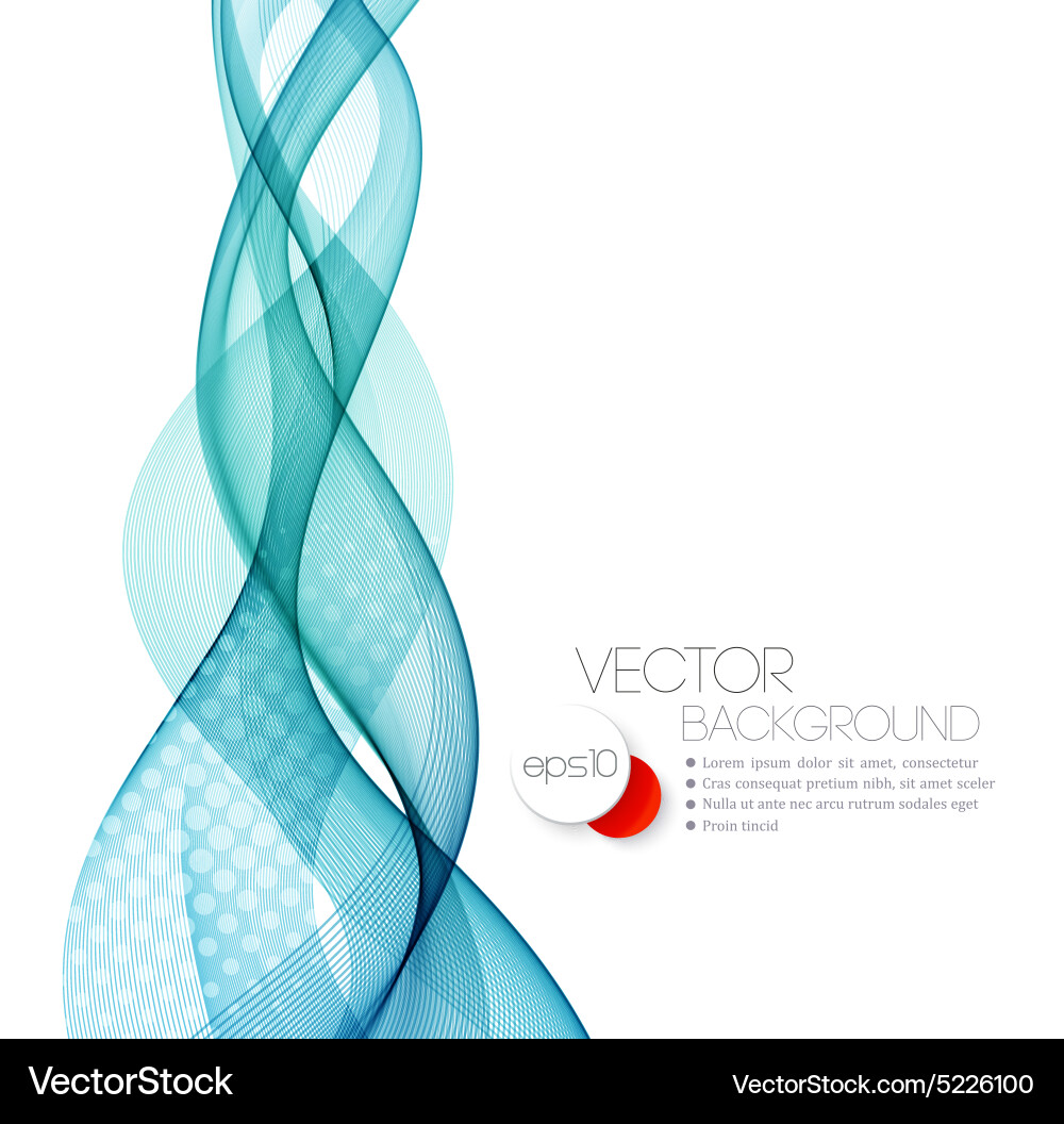 Glatte Wellenstromleitung abstraktes Header Layout vektorbild