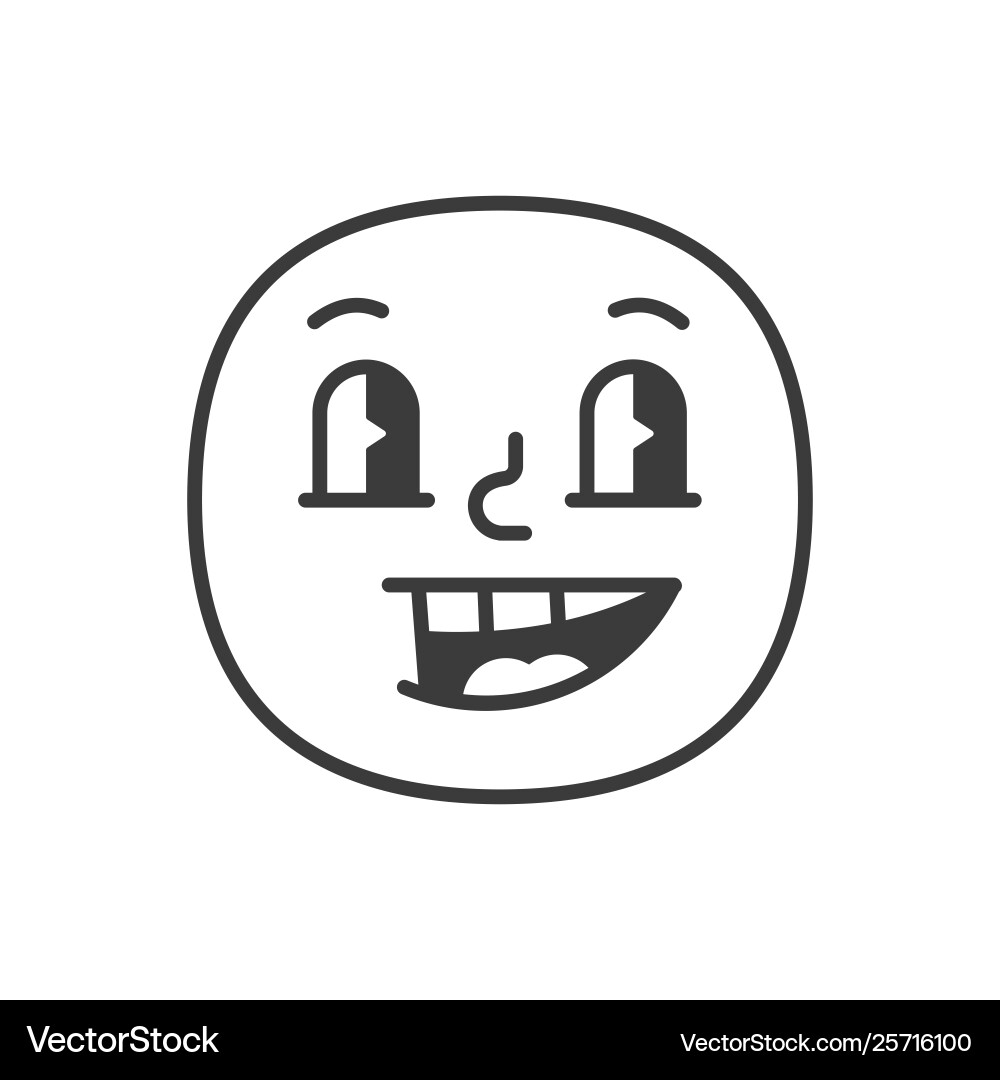 Joyful Lächeln Fase schwarz und weiß emoji eps 10 Joyful Lächeln Fase schwarz und weiß emoji eps 10 vektorbild