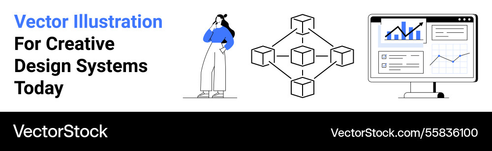 Moderner kreativer Workflow mit Blockchain-Modell Moderner kreativer Workflow mit Blockchain-Modell vektorbild