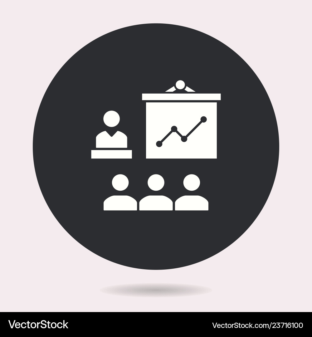 Presentation - icon isolated Vector Image