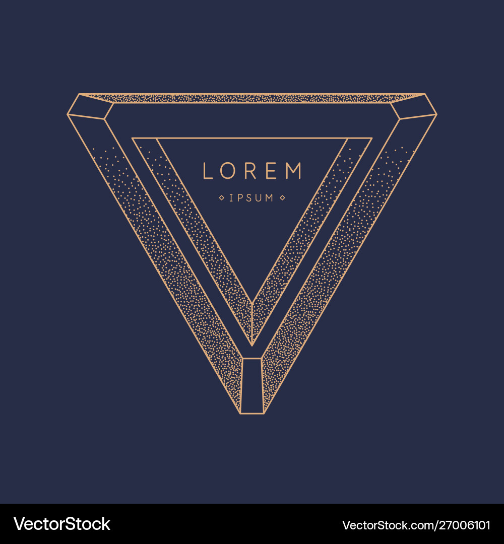 Abstract element with gold lines Abstract element with gold lines vector image