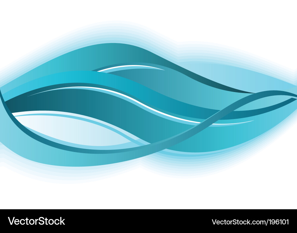 Abstract Flowing Wave Background vector image