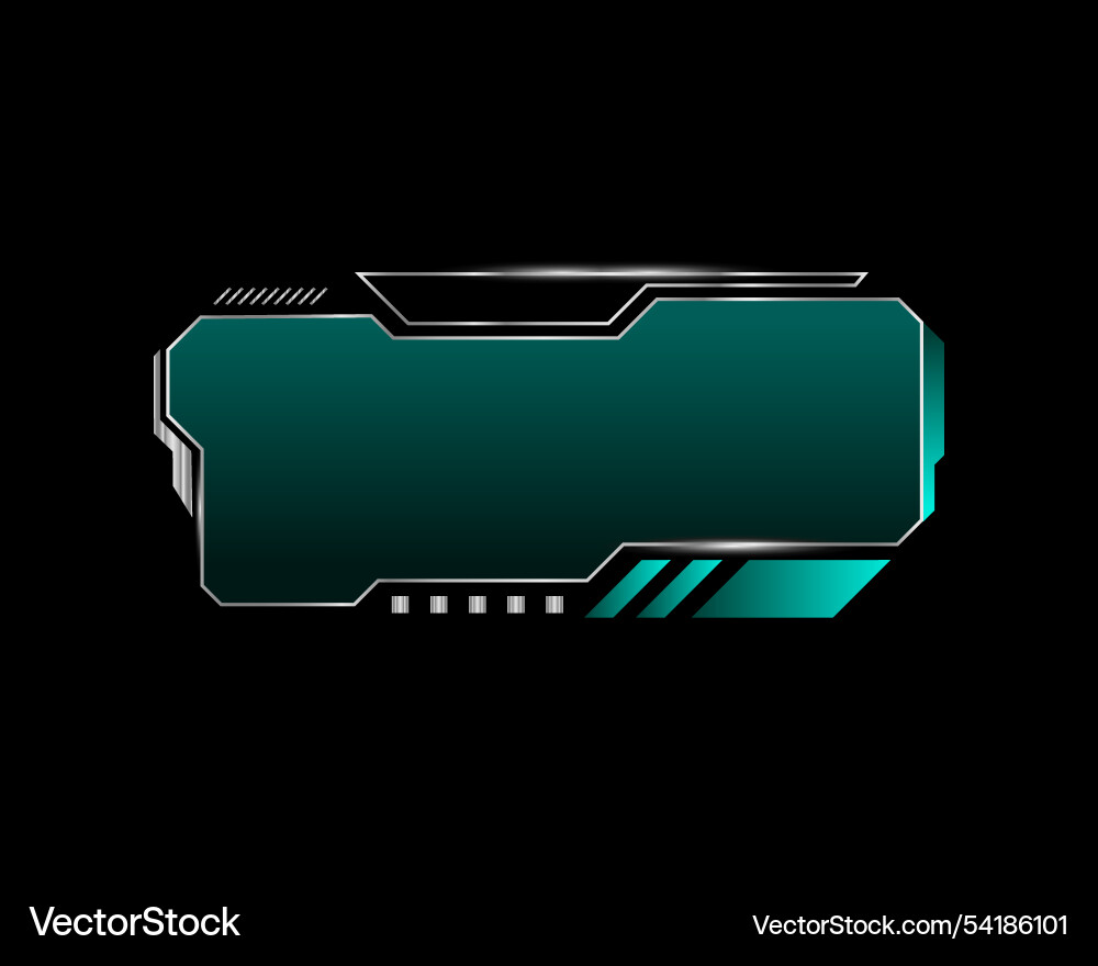 Abstract futuristic frame hud ui technology design Vector Image