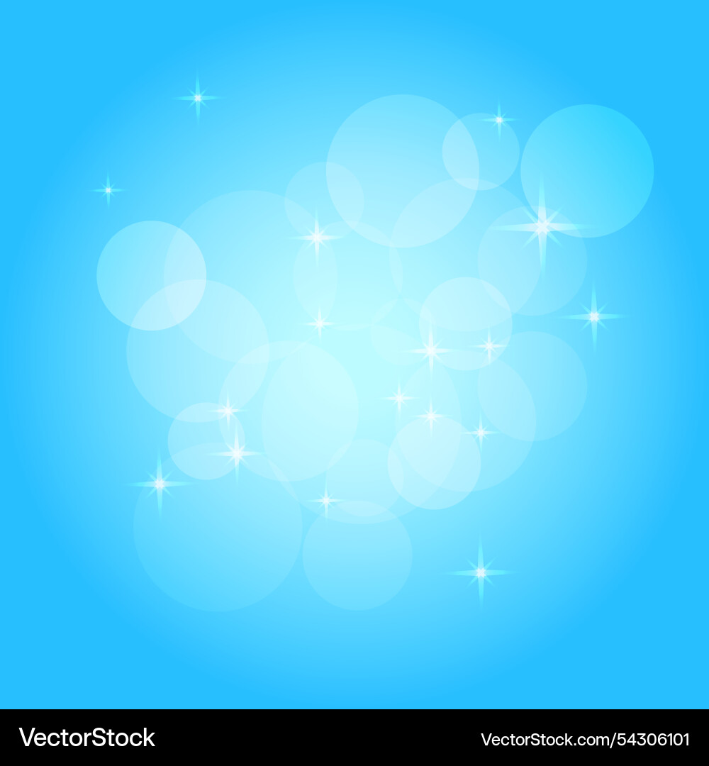 Blue background bokeh sparkle pattern winter style Blue background bokeh sparkle pattern winter style vector image