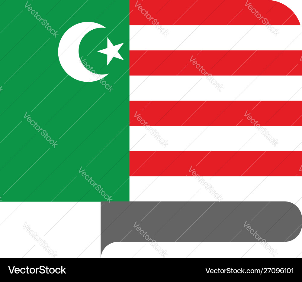 Flag horizontal shape pointer for world map Flag horizontal shape pointer for world map vector image