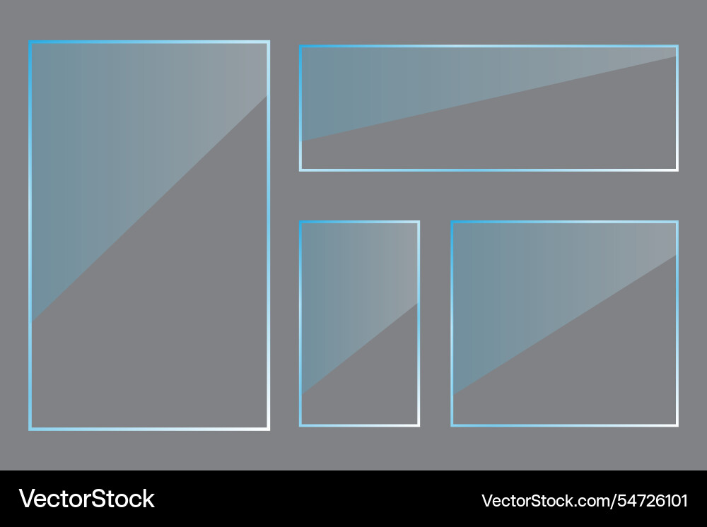 Gradient rectangles layout geometric shapes Gradient rectangles layout geometric shapes vector image