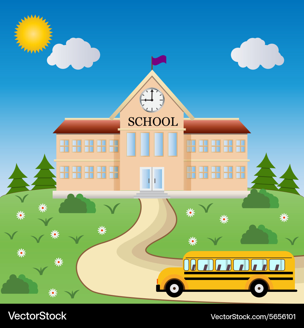 School Welcome Back Royalty Free Vector Image - VectorStock