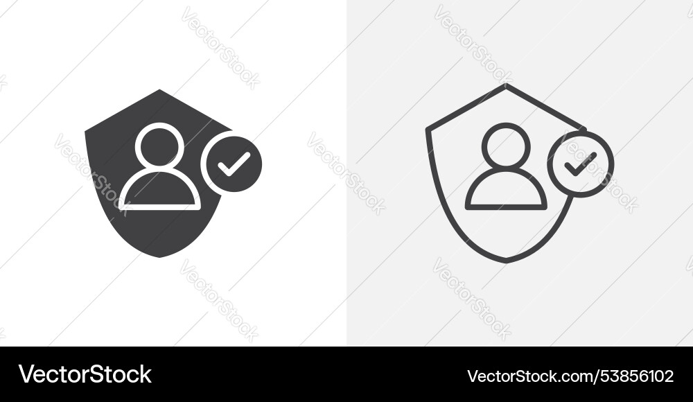 Authentication icon set Vector Image