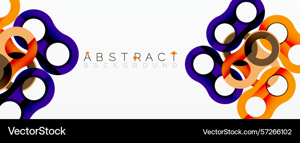 Modern design features overlapping circles Modern design features overlapping circles vector image