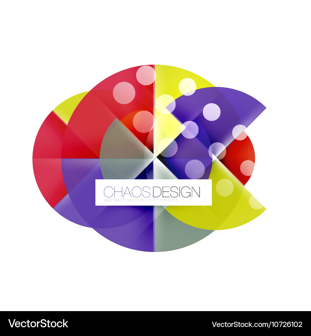 Round shape elements composition abstract Vector Image