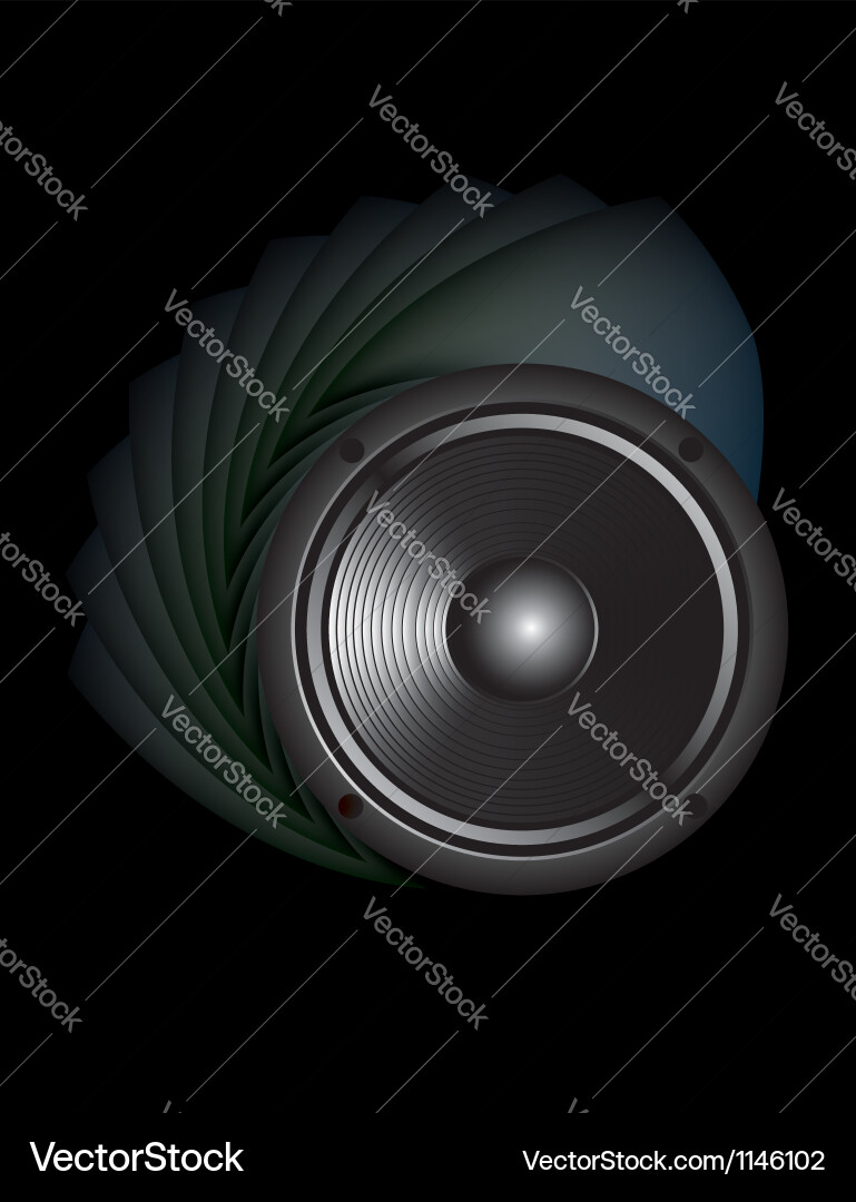 Sound laut Lautsprecher Vektorbild