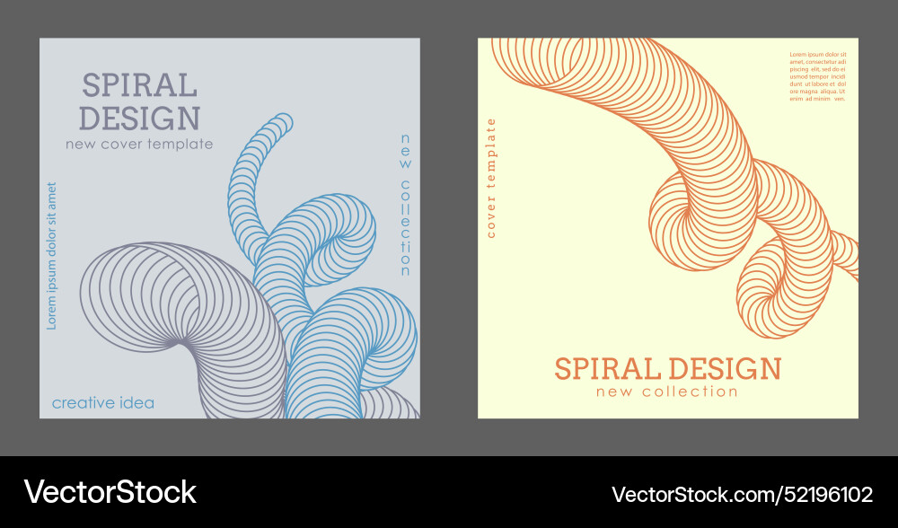 Three-dimensional spiral effect the dynamic shape Three-dimensional spiral effect the dynamic shape vector image