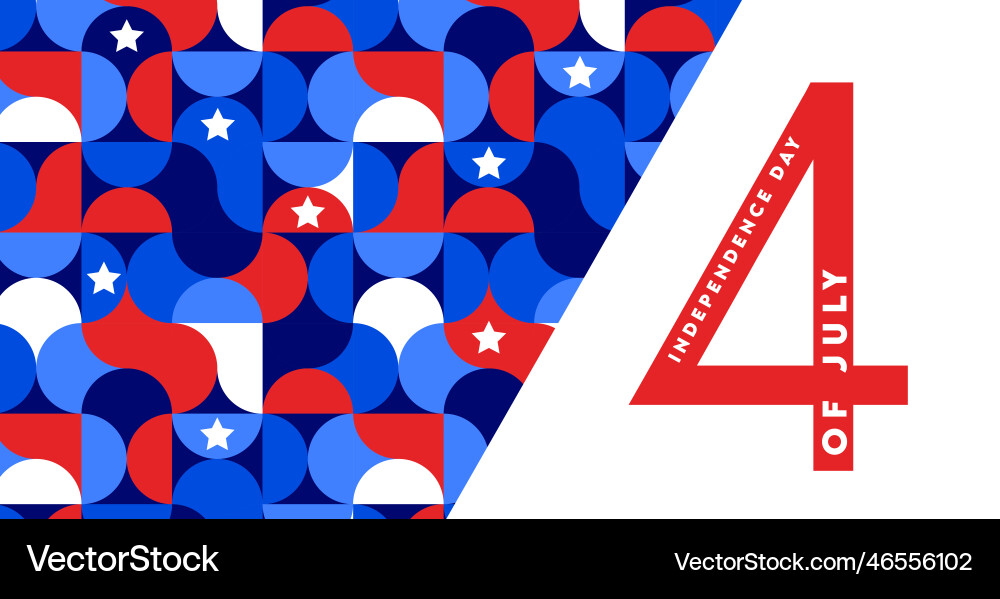Usa day banner design for independence Usa day banner design for independence vector image
