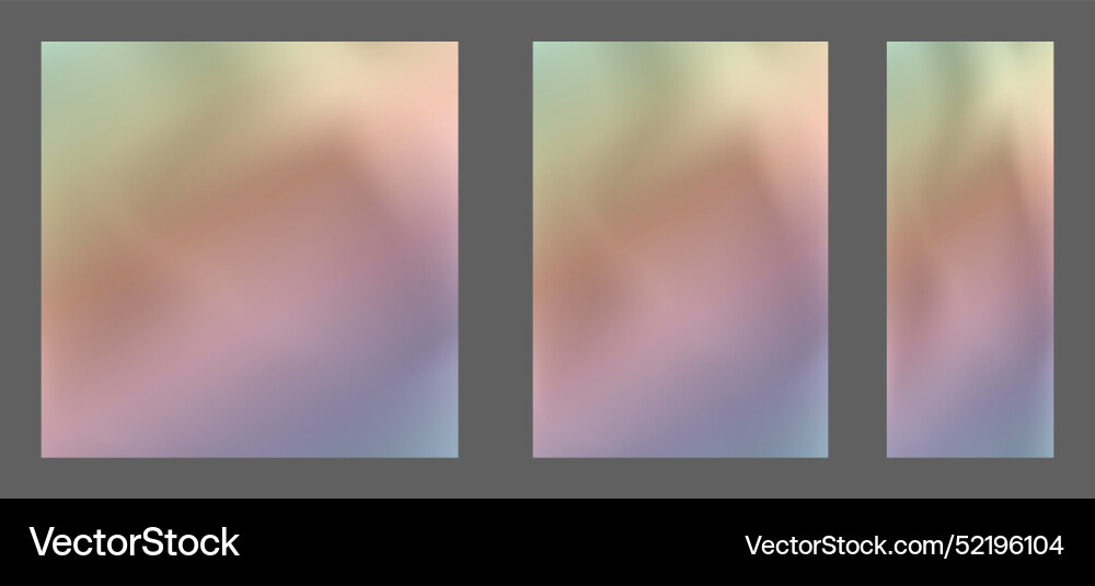 A set of templates with colorful background A set of templates with colorful background vector image