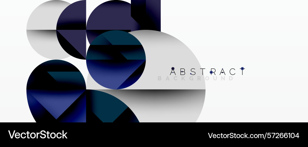 Geometric shapes overlap creating modern design Vector Image