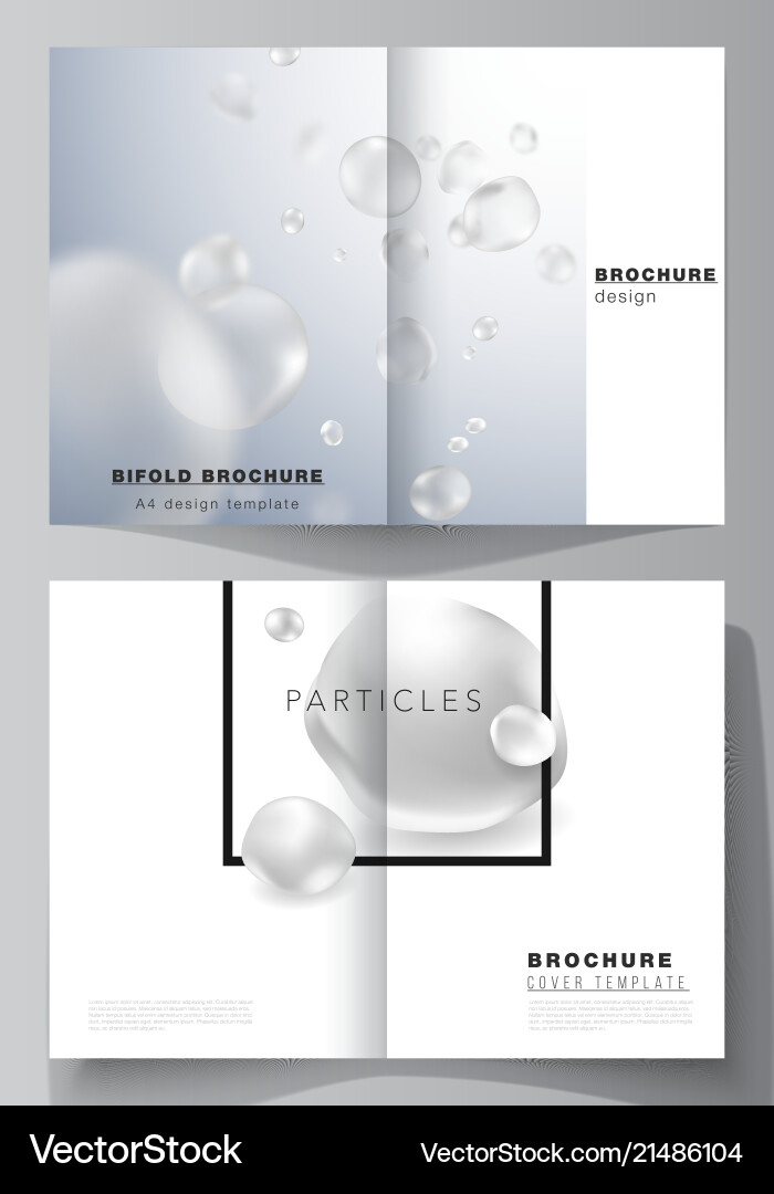 Layout of two a4 format cover mockups Layout of two a4 format cover mockups vector image