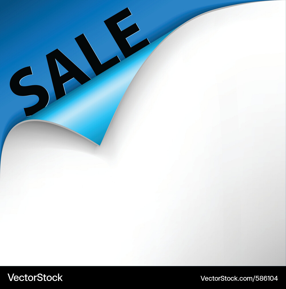 Paper Curl Background Vector Image