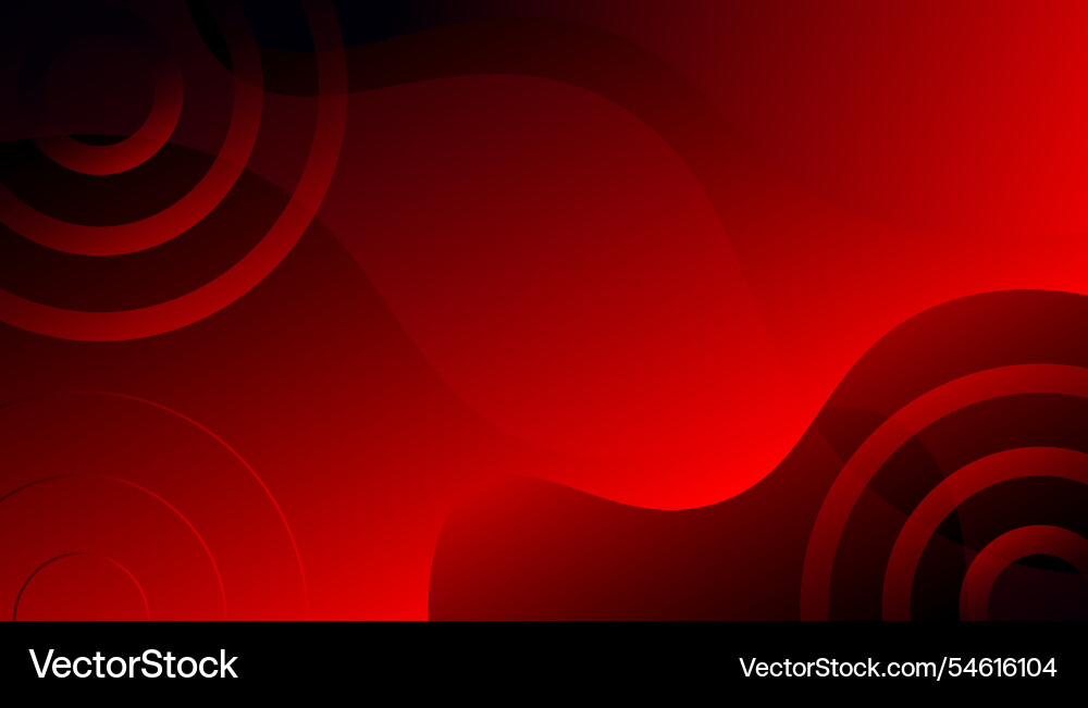 Red abstract background dynamic shapes composition Vector Image