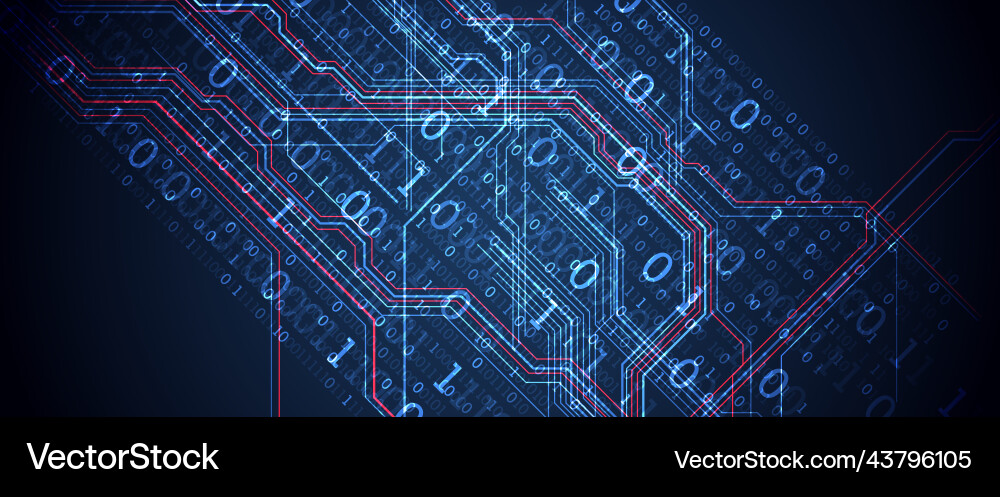 Abstract background on technological Abstract background on technological vector image