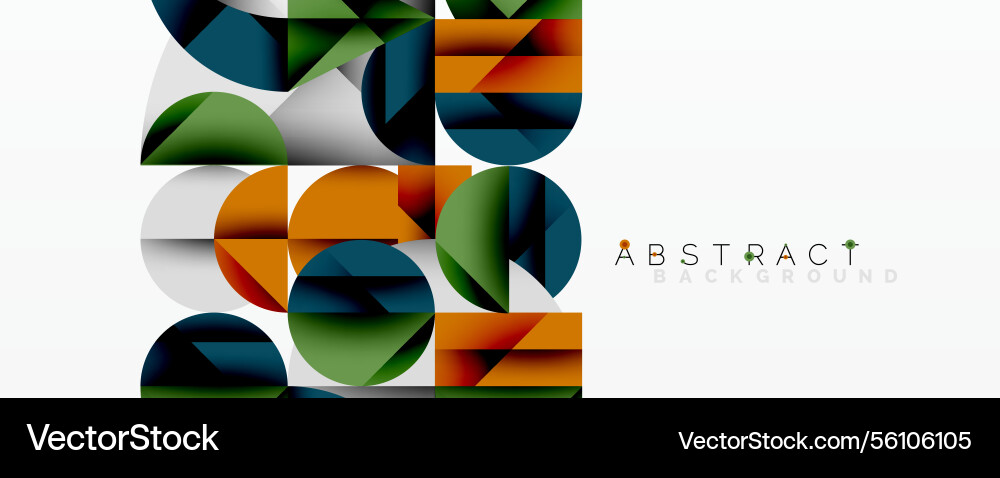 Abstract geometric design with intersecting vector image